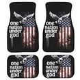 American Flag Car Floor Mats Full Set, Heavy Duty All-Weather Non-Slip ...