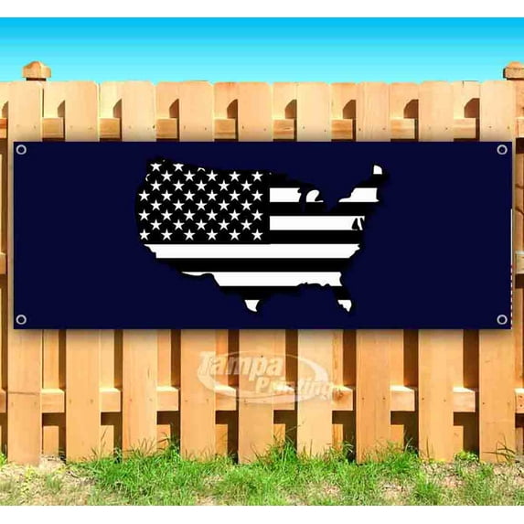 American Flag Continental US 13 oz Banner Heavy-Duty Vinyl Single-Sided With Metal Grommets