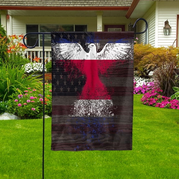 USA Costa Rica Friendship Forever 4th of July Patriotic Rican Garden Flag, Double-Sided Outdoor Yard Decor 11.5 x 17.5 Inch