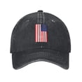 thumbnail image 1 of American Flag Cowboy Hat Baseball Hat Trucker Hat For Men Women Retro Denim Hats Baseball Cap Dad Hat, 1 of 5