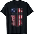 thumbnail image 1 of American Flag Cross for Patriotic USA Christians God Faith T-Shirt, 1 of 3