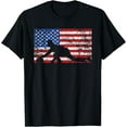 thumbnail image 1 of American Flag Curling T-Shirt, USA Gift, Curling Team T-Shirt, 1 of 5