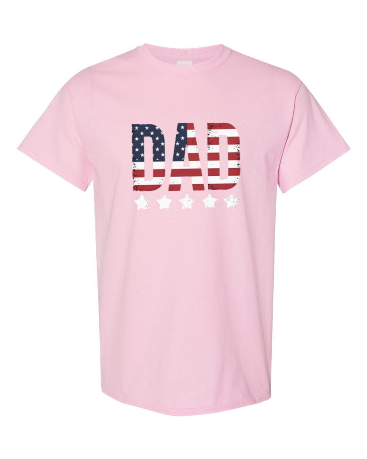 American Flag Dad Patriotic Father’s Day Graphic Tribute T-shirt, for ...