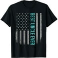 thumbnail image 1 of American Flag Dad Shirt Gift For Fathers day Best Uncle Ever T-Shirt, 1 of 4