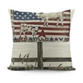 thumbnail image 1 of American Flag Decorative Throw Pillow Cover, Patriotic America Farm USA Home Decor Cushion Case for Sofa Couch, 1 of 5