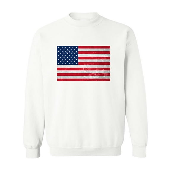 American Flag Design ! Sweatshirt Men -Image by Shutterstock, Male x-Large