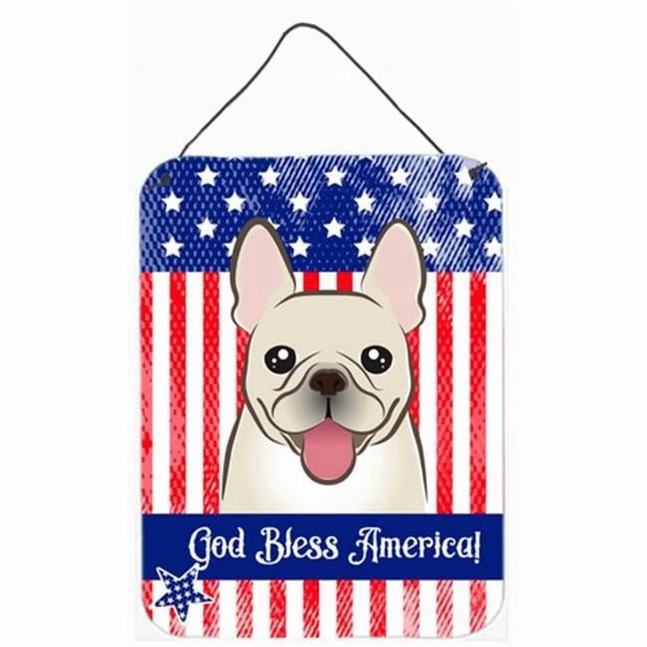 American Flag Design with Dog Wall or Door Hanging Prints