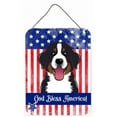 thumbnail image 1 of Caroline's Treasures BB2167DS1216 American Flag and Bernese Mountain Dog Wall or Door Hanging Prints, 12x16, multicolor, 1 of 2