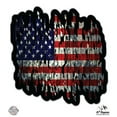 thumbnail image 1 of American Flag Digital Geometric - 12" Vinyl Sticker Waterproof Decal, 1 of 1