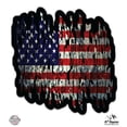 thumbnail image 1 of American Flag Digital Geometric - 3" Vinyl Sticker - For Car Laptop I-Pad Phone Helmet Hard Hat - Waterproof Decal, 1 of 1