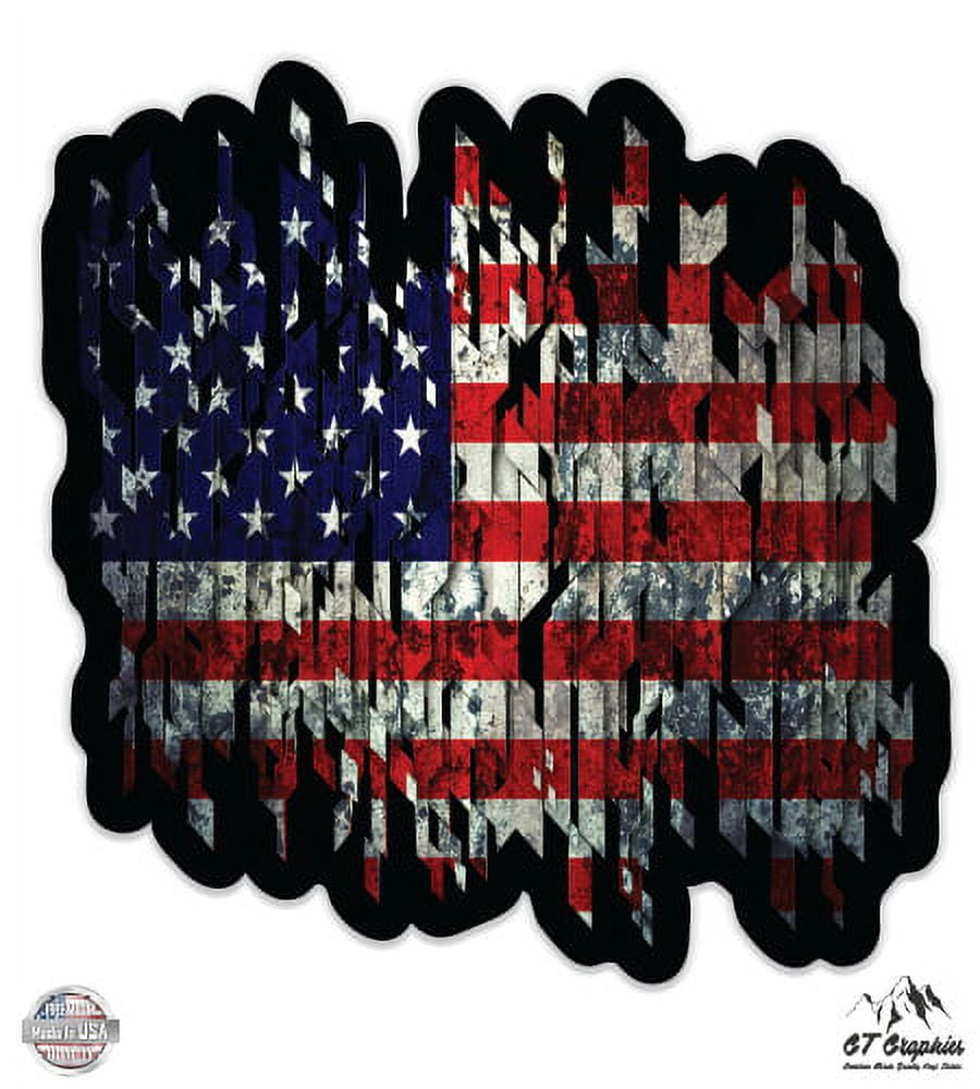 American Flag Digital Geometric - 5