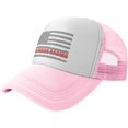 American Flag Dirt Track Racing Breathable Mesh Cap Men's and Women's