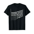 thumbnail image 1 of American Flag Distress Upside Down United States USA T-Shirt, 1 of 5