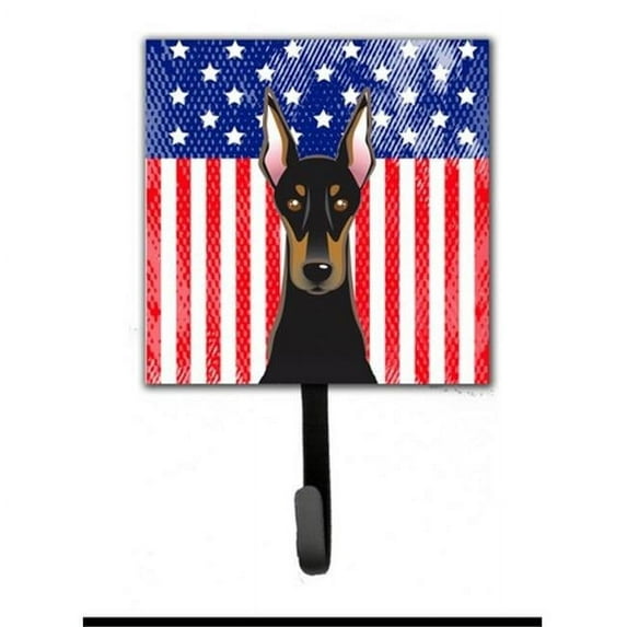 American Flag & Doberman Leash or Key Holder