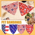 thumbnail image 1 of American Flag Dog Bandana 4th of July Dog Bandanas Reversible Triangle Patriotic Bandanas for Medium and Large Dogs Pets (A+B,2pc), 1 of 6