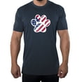 thumbnail image 1 of American Flag Dog Paw, Men's Graphic T-shirts, 4th of July T-shirts - Heather Navy MH200PATRIOT S4 4XL, 1 of 3