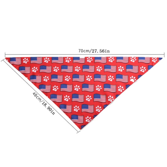 American Flag Dog , Triangle Reversible 4Th Of July Pet Scarf for Boy and Girl, Premium Durable Fabric, Patriotic Bandana for Small Medium Large and Extra Large Dogs