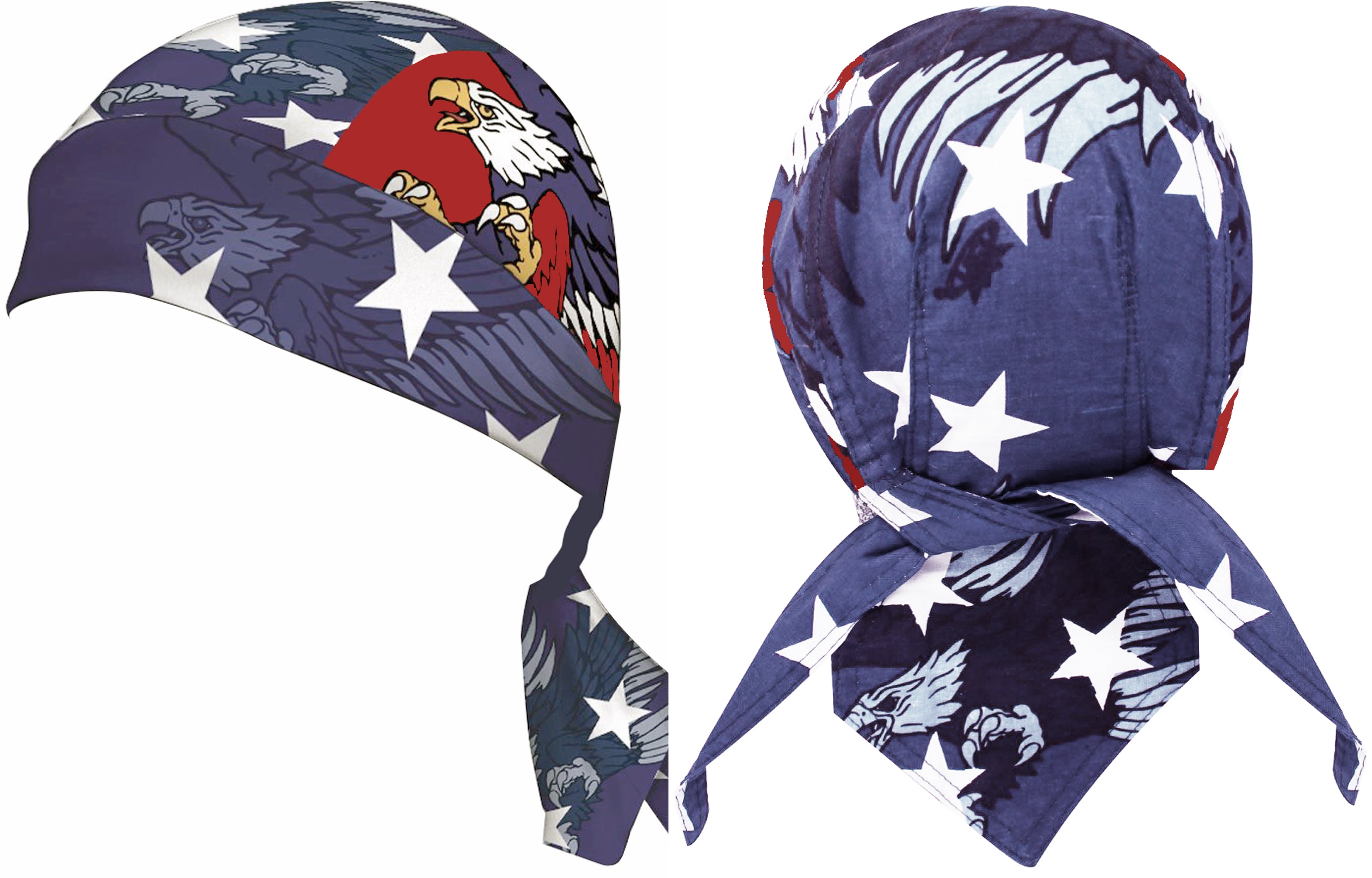 American Flag Doo Rag Patriotic Bandana Cap Stars and Stripes Red White ...