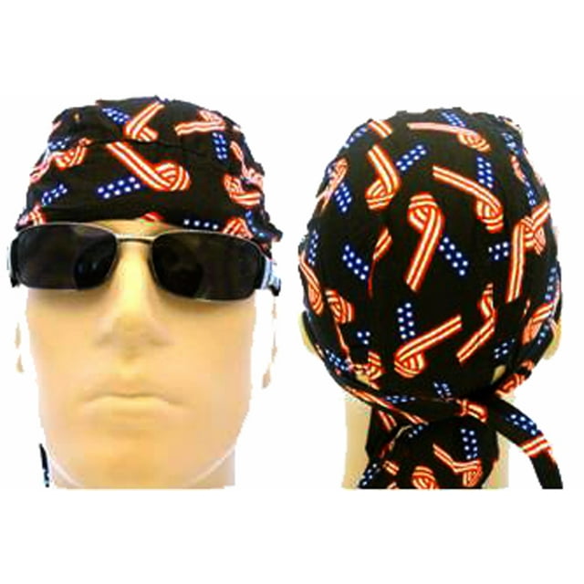 American Flag Doo Rag Patriotic Bandana Cap Stars and Stripes Red White ...