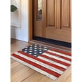 thumbnail image 1 of American Flag Door Mat&nbsp;Indoor Outdoor Entrance,Non Slip Rug for Kitchen Bathroom Entryway Rug,Red Blue Star Stripes Rustic Farmhouse Wood Washable Doormat Floor Mat for Office 20x31.5 Inch, 1 of 8