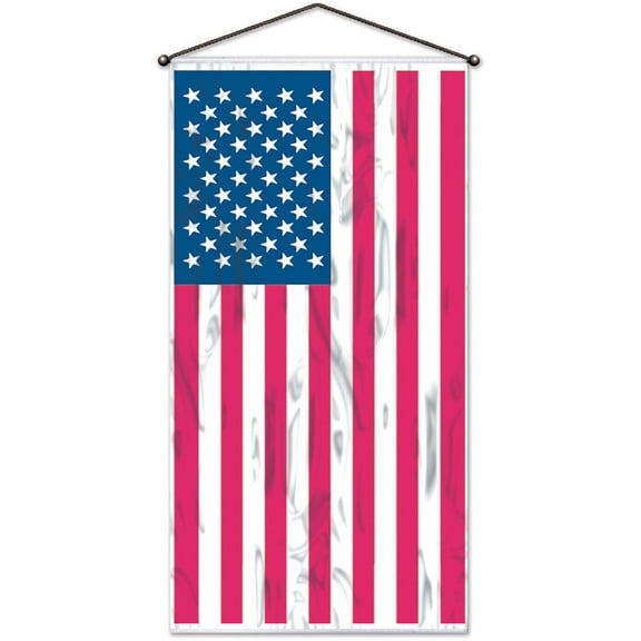 American Flag Door Panel Cover Indoor Outdoor 30" x 5' Decoration
