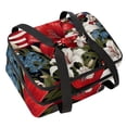 thumbnail image 1 of American Flag Double Layered Insulated Lunch Bag with Two Compartments, Large Capacity, Refrigeration, and Hand Carry - 7.1x11.4x16.1 Inches, 1 of 6
