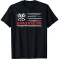 thumbnail image 1 of American Flag Drag Racing Car Lover Gift Idea MM T-Shirt, 1 of 3