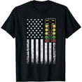 thumbnail image 1 of American Flag Drag Racing Drag Race Tuner Car Racer T-Shirt, 1 of 3