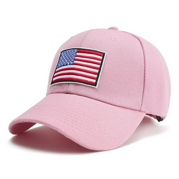American Flag Embroidered Baseball Cap, Vintage Washed Cotton Adjustable Unisex Dad Hat for Men and Women, Patriotic Outdoor Casual Cap