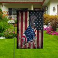 thumbnail image 1 of American Flag with English Setter Dog stand under the cross Patriot Patriotic 4th of july House Flag, Double-Sided Decorative Outdoor Flag, Patriotic Polyester Yard Flag 29.5 x 39.5 in, 1 of 4