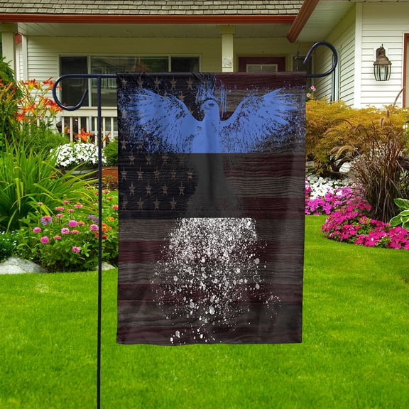 American Flag- Estonian Flag Estonia US Friendship Forever July 4 Decoration Garden Flag (11.5x17.5) Double Sided-USA Flags Premium Polyester-Decorative Indoor Outdoor Flag