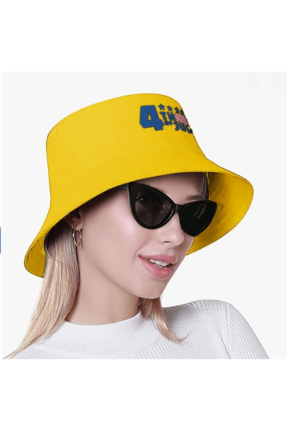 American Flag Fishing Hat for Women Men July 4 Independence Day American Honors Bucket Hat Fashion Fishing Solid Color Adjustable Summer Hat Sun Hat Comfort Classic Bucket Hat 1PC Adult Hat