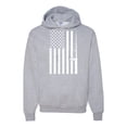 thumbnail image 1 of American Flag Fishing Rod USA Pride | Mens Fishing Hooded Sweatshirt Graphic Hoodie, Heather Grey, 3XL, 1 of 3