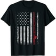 thumbnail image 1 of American Flag Fishing Shirt Vintage Fishing T-Shirt, 1 of 3