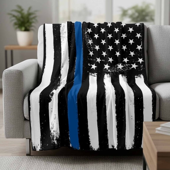 American Flag Fleece Throw Blanket Black Flag Pentagram Vintage Stripes Ultra Soft Fuzzy Cozy Flannel Throw Blanket for Couch Sofa Bed Car Travel, Ideal Gifts 30x40 Inches