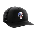 thumbnail image 1 of American Flag Flexfit Hat, Woven Patch Logo & Custom Embroidered, 1 of 7
