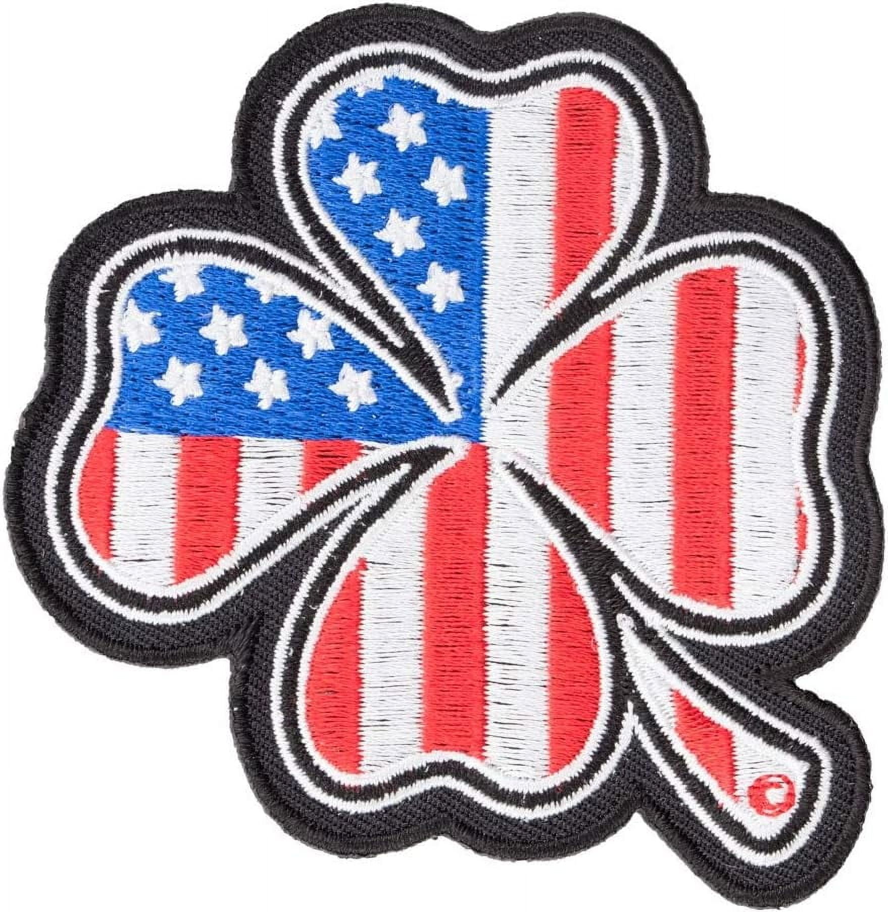 American Flag Four Leaf Clover Patch, US Flag Patches - Walmart.com