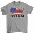 thumbnail image 1 of American Flag Freedom Country T-Shirt Patriotic 4th Of July US Flag Tee, 1 of 2