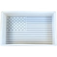 thumbnail image 1 of American Flag Freshie Silicone Mold 3 x 4.5 x 0.8 Patriotic USA 4th of July Scented Aroma Beads Supplies Resin, Car Candles, Soap Oven Safe Bake Heat Resistant to 400 F, 1 of 6