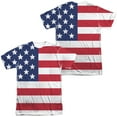 thumbnail image 1 of American Flag (Front - Back Print) - Short Sleeve Shirt - Medium, 1 of 2