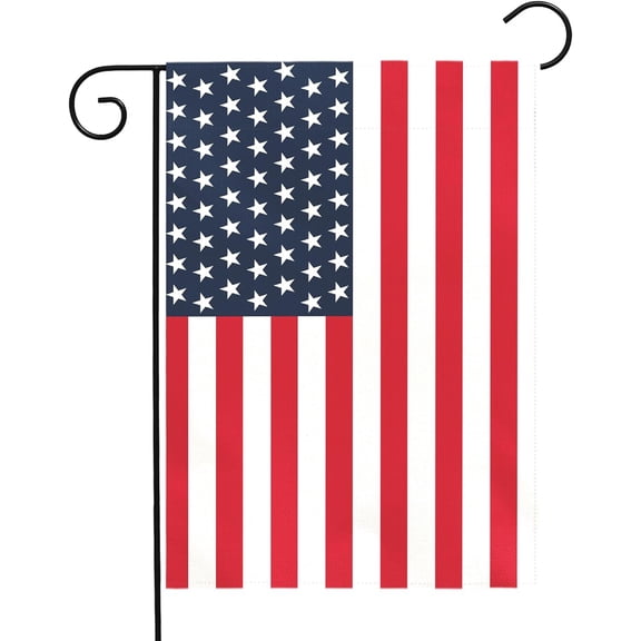 American Flag Garden Flag Patriotic Yard Flags for Everyday and Holiday Celebration Durable for Independence Day Memorial Day Veterans Day 4th of July or All Year Long House Banner 12x18 Inch