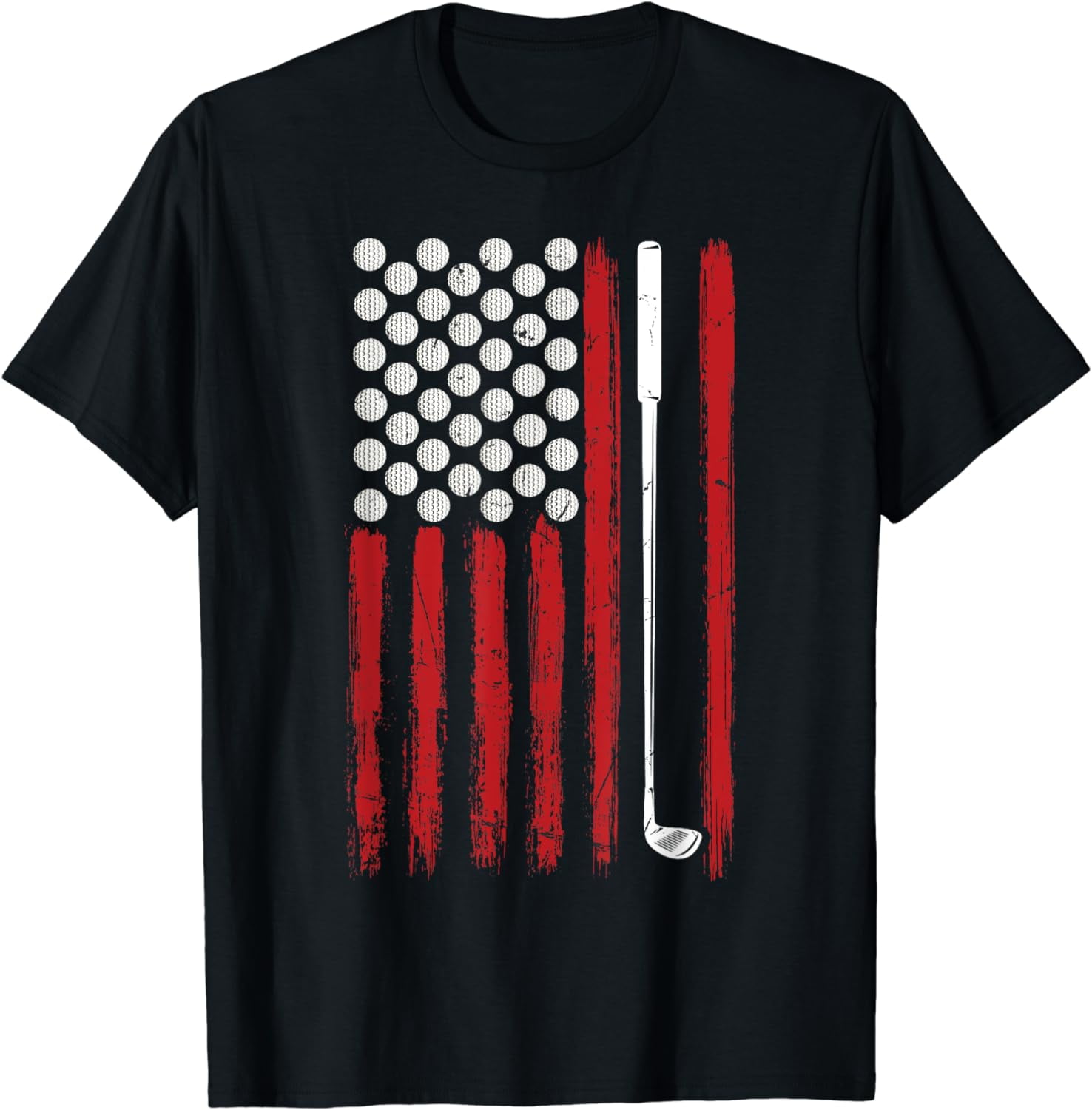 American Flag Golf Clubs, Balls and Tees Sports Shirt