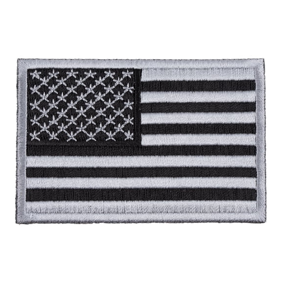 American Flag Grey Subdued Patch, X-Small Size.