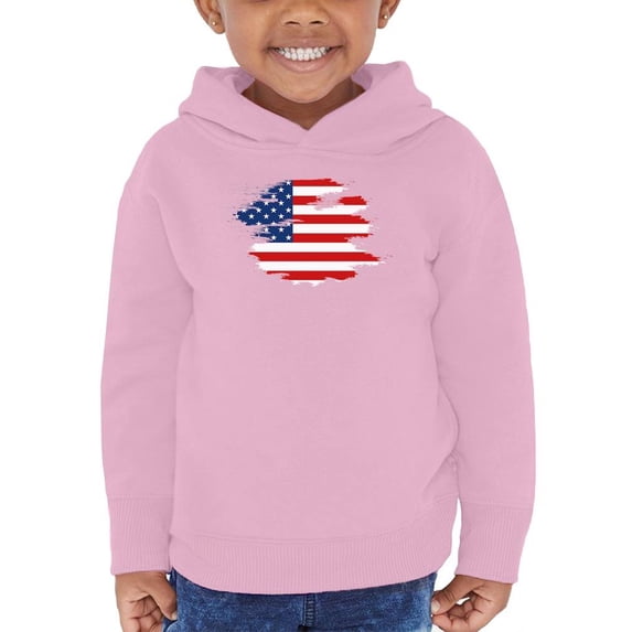 American Flag Grunge Style Hoodie Toddler -Image by Shutterstock, 4 Toddler