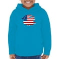 thumbnail image 1 of American Flag Grunge Style Hoodie Toddler -Image by Shutterstock,  5 Toddler, 1 of 4