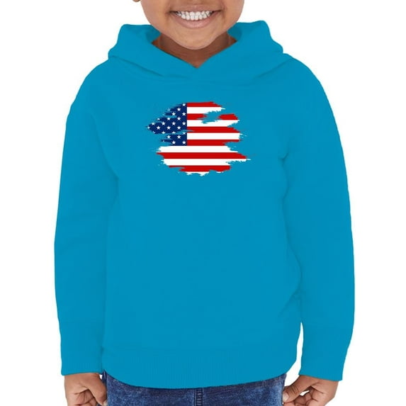 American Flag Grunge Style Hoodie Toddler -Image by Shutterstock, 5 Toddler