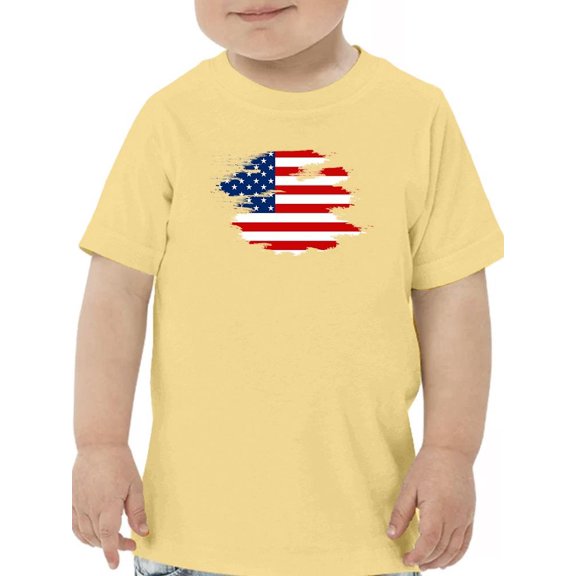 American Flag Grunge Style T-Shirt Toddler -Image by Shutterstock,  2 Toddler