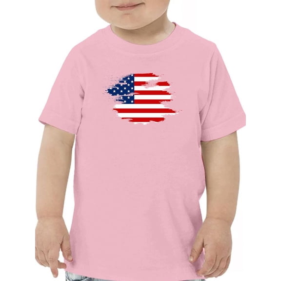 American Flag Grunge Style T-Shirt Toddler -Image by Shutterstock,  5 Toddler