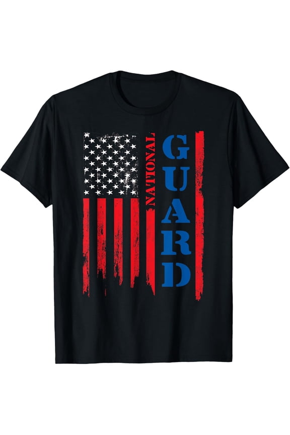 American Flag Grunge T Shirt | U.S National Guard Shirt T-Shirtmen and women can wear, black, white, gifts.S,M,L,XL,2XL,3XL,149XL