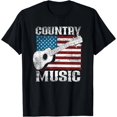 thumbnail image 1 of American Flag Guitar Player Funny Country Music Lover Gift T-Shirt Unisex S-5XL Hot Trending Shirt, Vintage Birthday Gift, 1 of 3